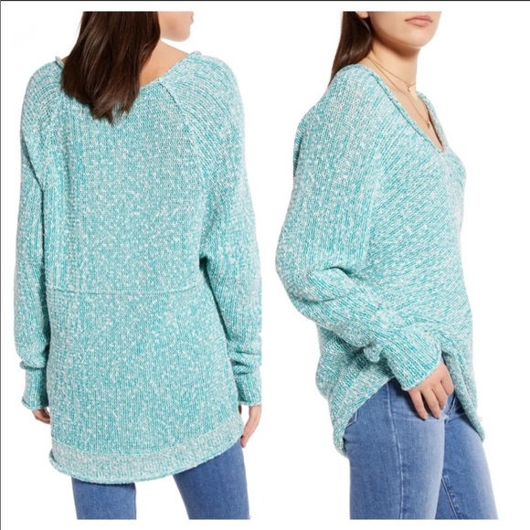 Free People oversized V-neck sweater - Picture 4 of 6